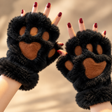 Mabel Plush Cat Paw Mittens