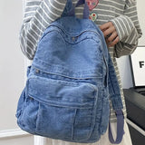 Vintage Chic Denim Backpack