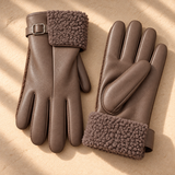Bianca Faux-Leather Shearling Gloves