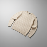 Cableknit Woolen Crew