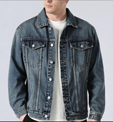 Jersey Denim Shacket