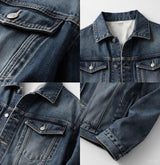 Jersey Denim Shacket
