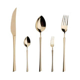 Gilded 20-Piece Gold Cutlery Set