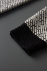 Cashmere Hatched Knit Hoodie