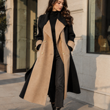Claudia Contrast Panel Coat