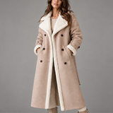 Ravella Shearling-Lined Coat