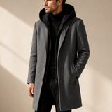 Alessandro Hooded Wool Coat