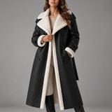 Ravella Shearling-Lined Coat
