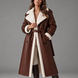 Ravella Shearling-Lined Coat