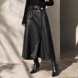 Amelie Belted Utility Midi Skirt