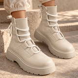Ilaria Chunky Lace Ankle Boots