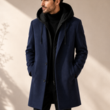 Alessandro Hooded Wool Coat