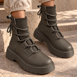 Ilaria Chunky Lace Ankle Boots