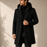 Alessandro Hooded Wool Coat