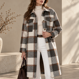 Aveline Plaid Shirt Coat