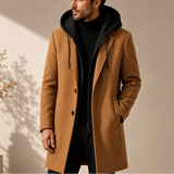 Alessandro Hooded Wool Coat