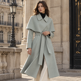 Fiorella Belted Cape Coat