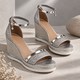 Siena Metallic Espadrille Sandals