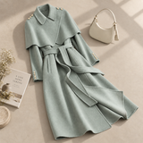 Fiorella Belted Cape Coat
