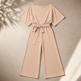 Serafina Wide-Leg Tie Jumpsuit