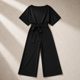 Serafina Wide-Leg Tie Jumpsuit