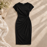 Amélie Ruched Midi Dress