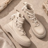 Ilaria Chunky Lace Ankle Boots