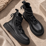 Ilaria Chunky Lace Ankle Boots