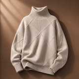 Elena Textured Turtleneck Sweater