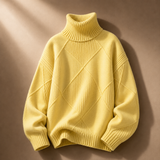 Elena Textured Turtleneck Sweater